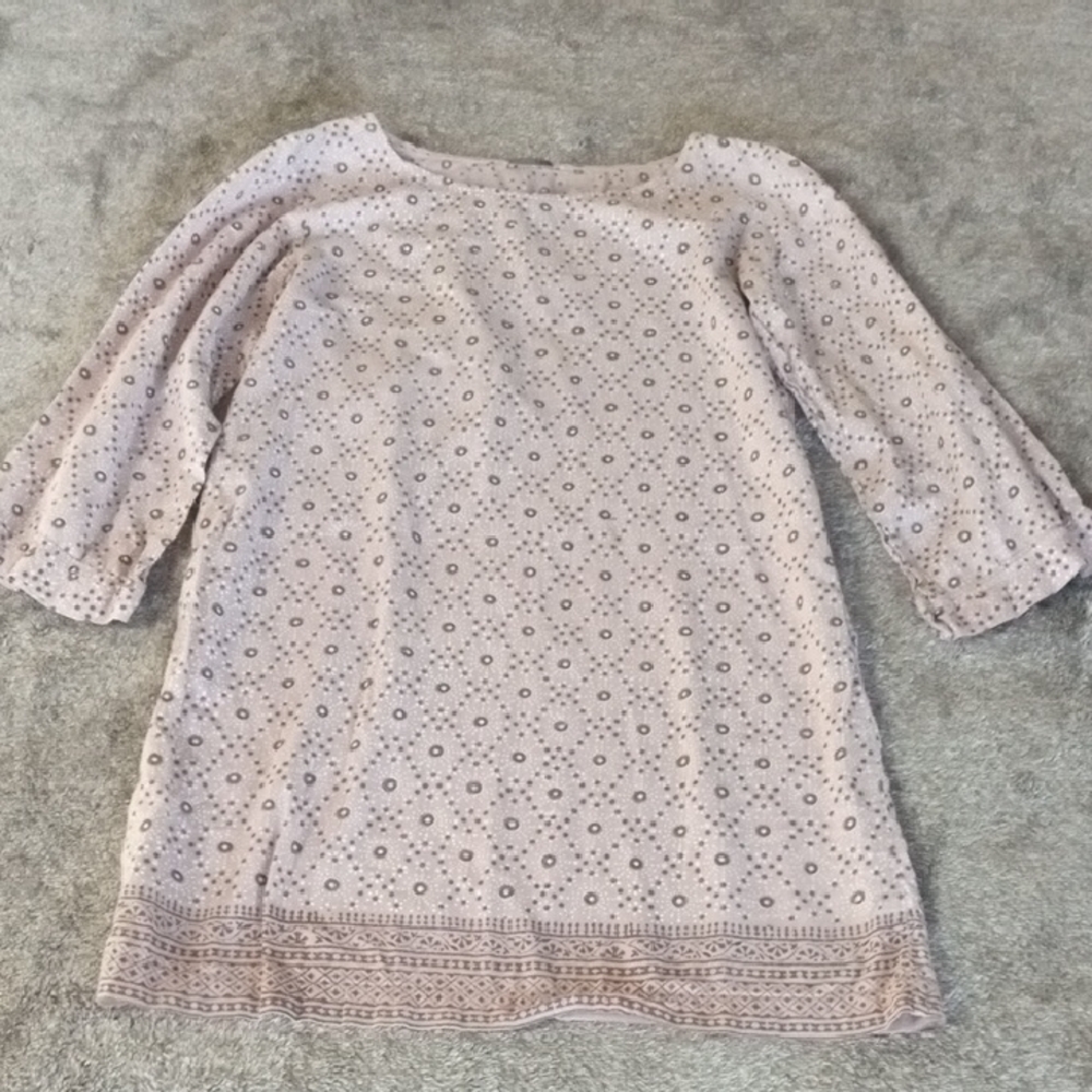 Matta 100% cotton stamped floral tunic minidress